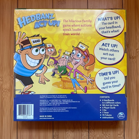 NWT Hedbanz Act Up! Board Game - Picture 3 of 4